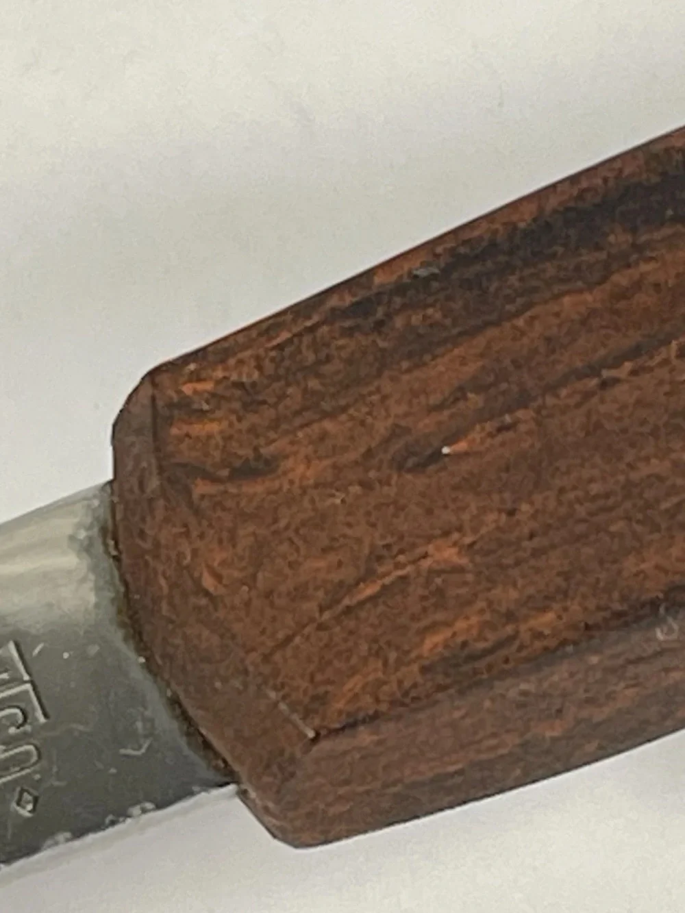 Vintage CUTCO Slotted Turner No. 16 & Carving Fork No. 26-Brown Swirl Handle-USA